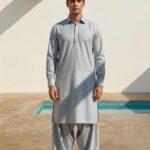 Rao Silk – Shalwar Qameez Unstitched Cloth (Gray)