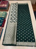 Saree – Pure kanjivaram Saree – Green - Image 2