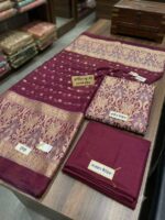 Two-Piece Ladies Suit – Atlas Shirt with Chiffon Crinkle Dupatta (Ligh-Purple-Kanji-shade) - Image 2