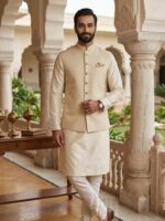 Embroidery Jacquard Cloth for Sherwani - Image 4