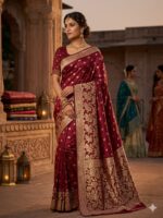 Saree – Pure kanjivaram Saree – Maroon