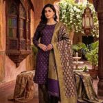 Three Piece Suit – Atlas Shall with Jamawar Shirt & Trouser (Purple)