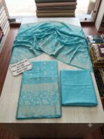 Three Piece Suit – Kanchoi Silk Khadi Fabric (LightBlue) - Image 2