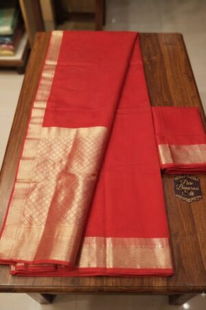Banarsi Chifoon Saree - Red